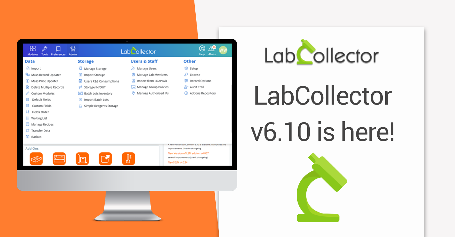 You are currently viewing LabCollector v6.1 is here!
