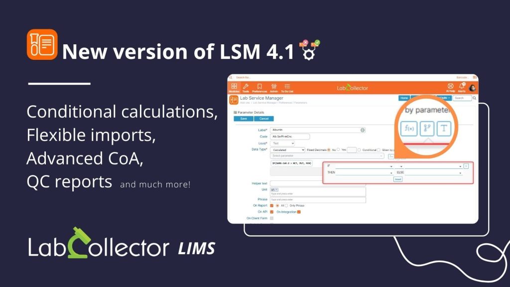 labcollector new version of LSM