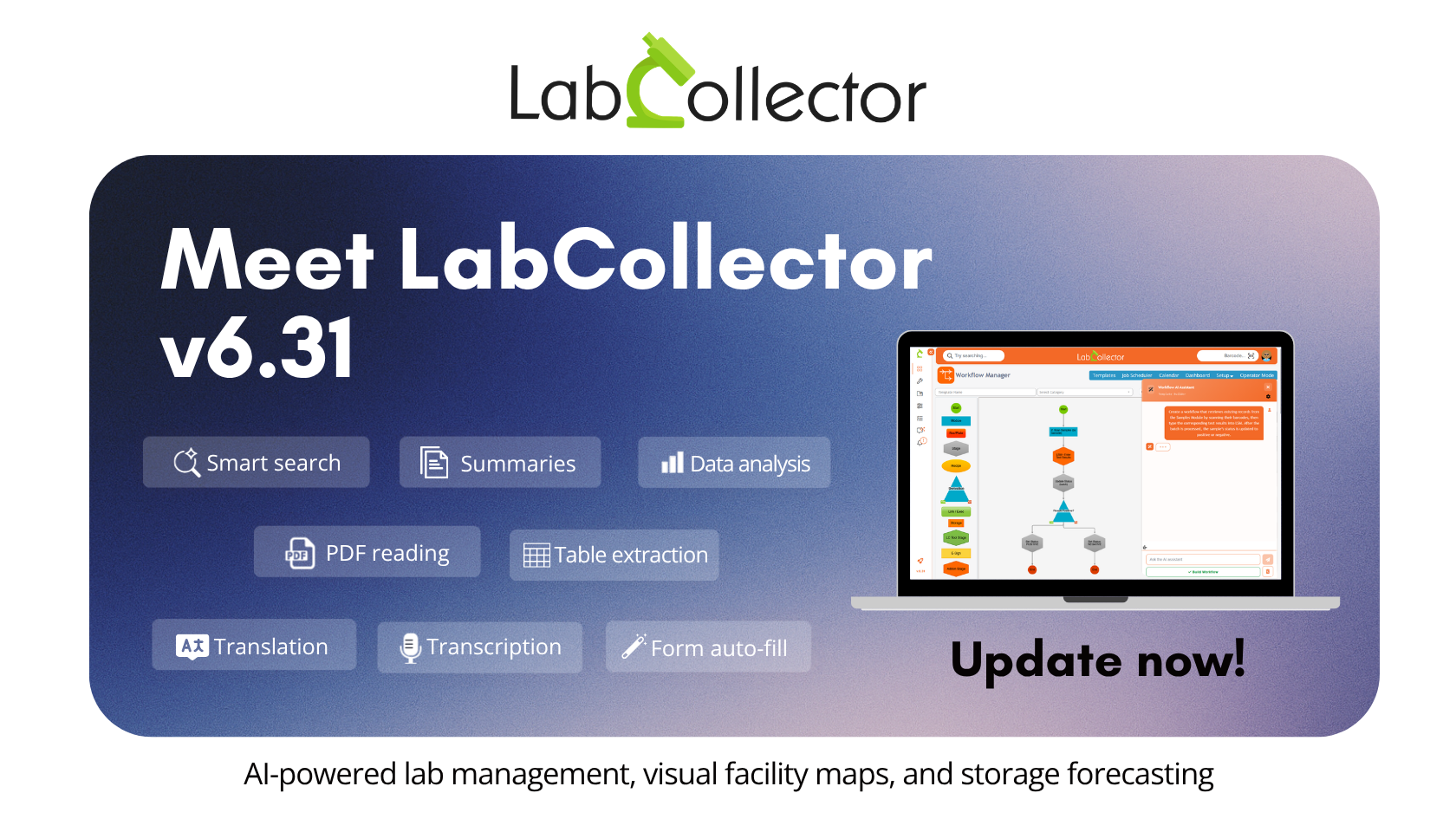 Read more about the article LabCollector v6.31: AI-Powered Lab Management