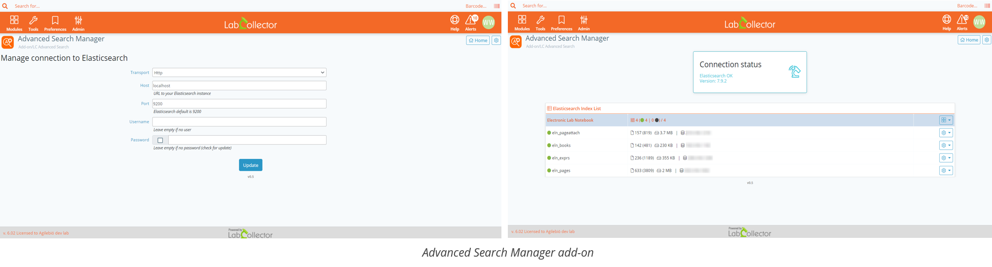 Search data within a LIMS