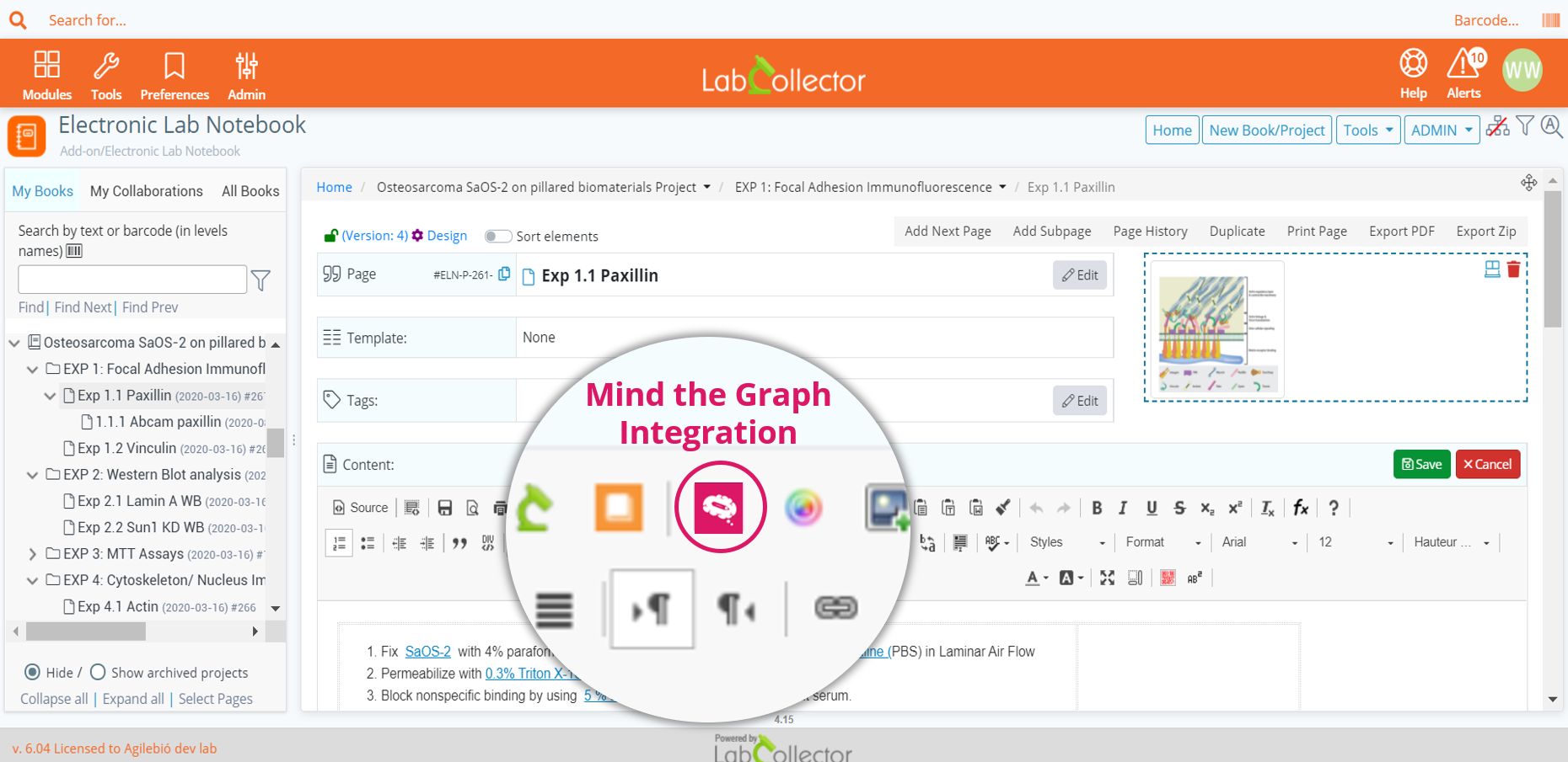 LabCollector ELN and Mind the Graph integration